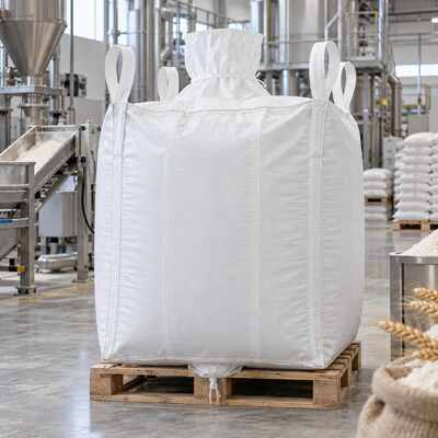 buy 1000kg 200 G/M² Coated Baffle FIBC Bulk Bag For Wheat Flour Mills online manufacture