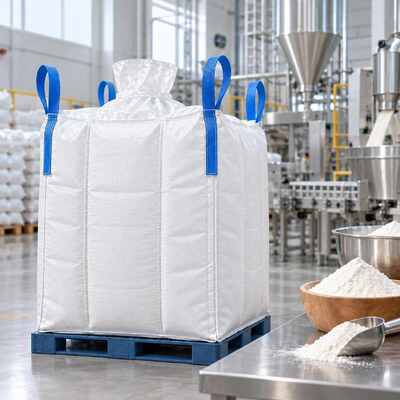 buy Q Type Food Grade Bulk Bags For Dry Food Powder With Form Stable Design online manufacture