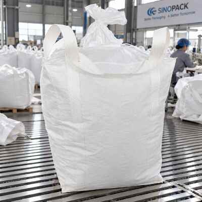 buy White Food Grade FIBC Bulk Bag With PE Liner For White Sugar Storage And Transportation online manufacture