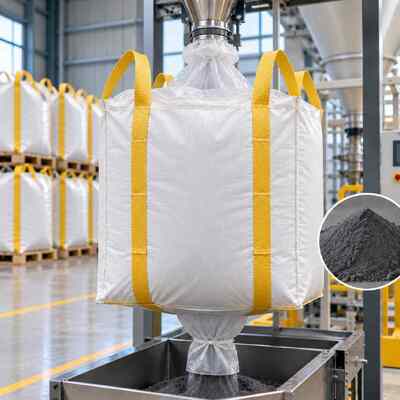 buy Microsilica Powder Chemical FIBC With Inner Liner For Bulk Filling And Discharge online manufacture