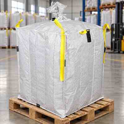 buy 700kg Type C Conductive Chemical FIBC Bag With 190gsm Coated Fabric For Industrial Chemical Packaging online manufacture
