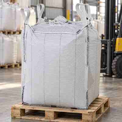 buy 180 G/M² Uncoated Mineral FIBC Bulk Bag With ≥1600 N Fabric Strength For Dry Materials online manufacture