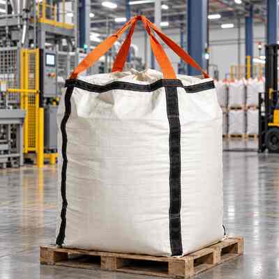 buy 180 G/M² Coated Nickel Sulfate FIBC Bag With PE Liner For Moisture-Control Packaging online manufacture